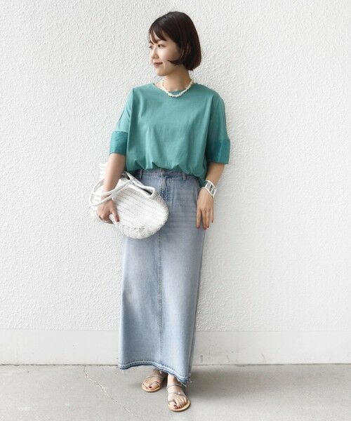 SHIPS / シップス カットソー | 〈接触冷感 / 手洗い可能〉裾 バルーン シアー ドッキング プルオーバー | 詳細11