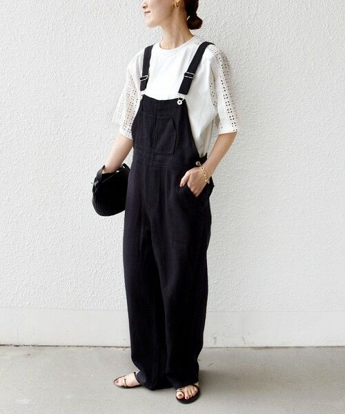 SHIPS / シップス Tシャツ | 《予約》【WEB限定】〈手洗い可能〉レース コンビ ショート スリーブ カットソー | 詳細2