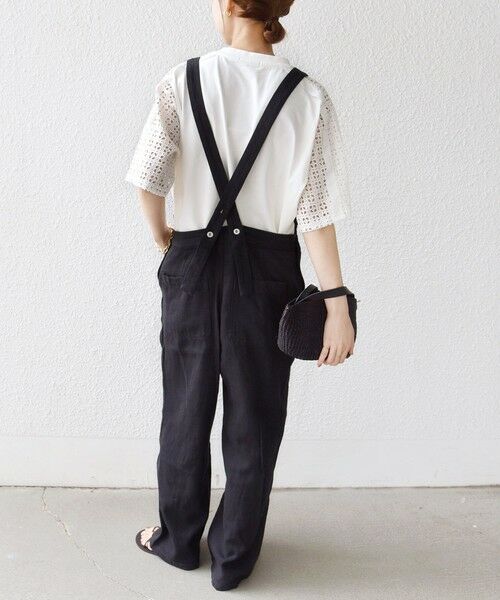 SHIPS / シップス Tシャツ | 《予約》【WEB限定】〈手洗い可能〉レース コンビ ショート スリーブ カットソー | 詳細3