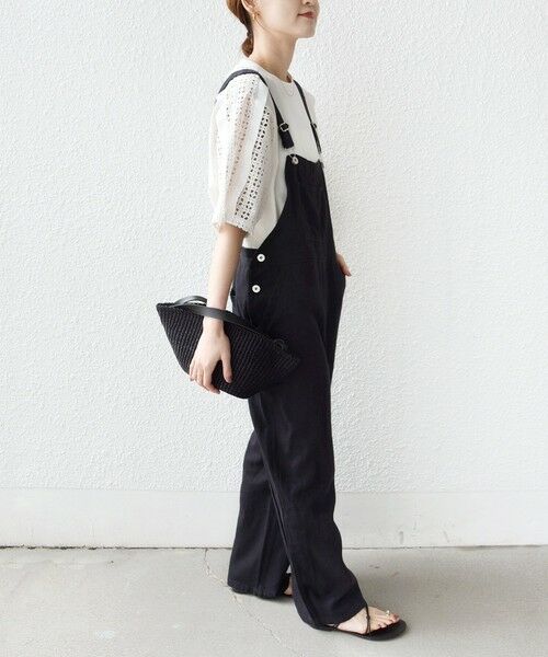 SHIPS / シップス Tシャツ | 《予約》【WEB限定】〈手洗い可能〉レース コンビ ショート スリーブ カットソー | 詳細4