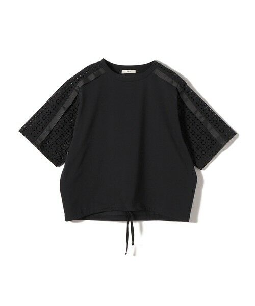 SHIPS / シップス Tシャツ | 《予約》【WEB限定】〈手洗い可能〉レース コンビ ショート スリーブ カットソー | 詳細22
