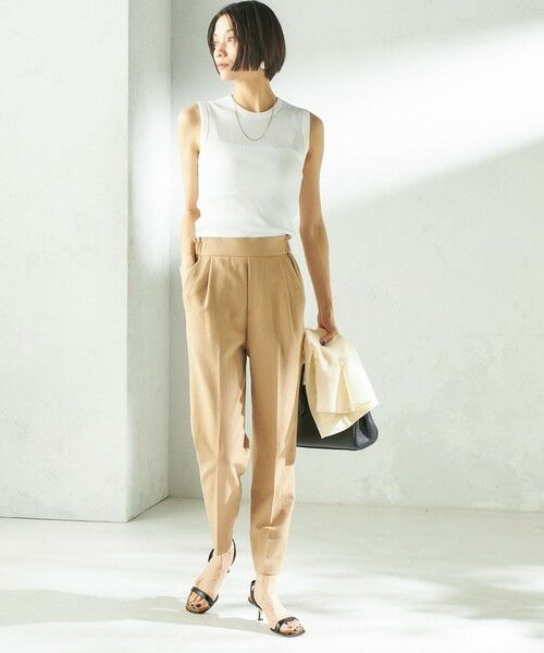 SHIPS / シップス タンクトップ | 〈洗濯機可能〉コットン ベア テレコ リブ タンクトップ | 詳細1