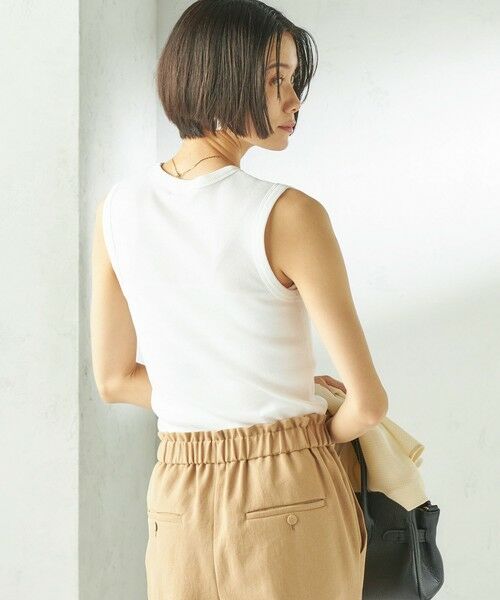 SHIPS / シップス タンクトップ | 〈洗濯機可能〉コットン ベア テレコ リブ タンクトップ | 詳細7