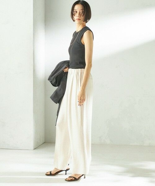 SHIPS / シップス タンクトップ | 〈洗濯機可能〉コットン ベア テレコ リブ タンクトップ | 詳細14