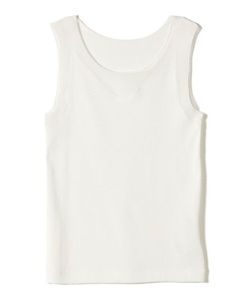 SHIPS / シップス タンクトップ | 〈手洗い可能〉布帛 ドッキング ベア テレコ タンクトップ | 詳細4