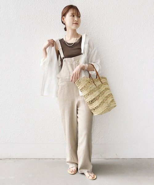 SHIPS / シップス タンクトップ | 〈手洗い可能〉布帛 ドッキング ベア テレコ タンクトップ | 詳細14