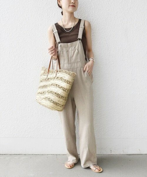 SHIPS / シップス タンクトップ | 〈手洗い可能〉布帛 ドッキング ベア テレコ タンクトップ | 詳細15