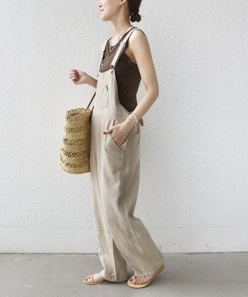 SHIPS / シップス タンクトップ | 〈手洗い可能〉布帛 ドッキング ベア テレコ タンクトップ | 詳細16