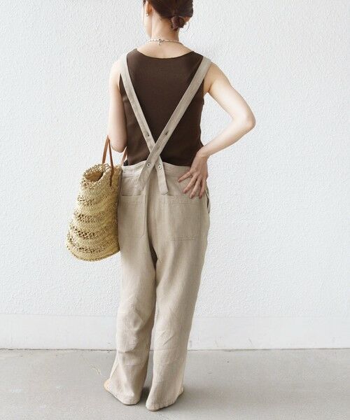 SHIPS / シップス タンクトップ | 〈手洗い可能〉布帛 ドッキング ベア テレコ タンクトップ | 詳細17