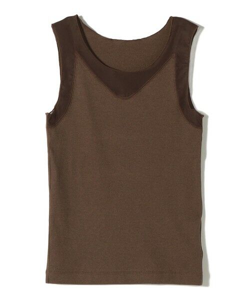 SHIPS / シップス タンクトップ | 〈手洗い可能〉布帛 ドッキング ベア テレコ タンクトップ | 詳細21