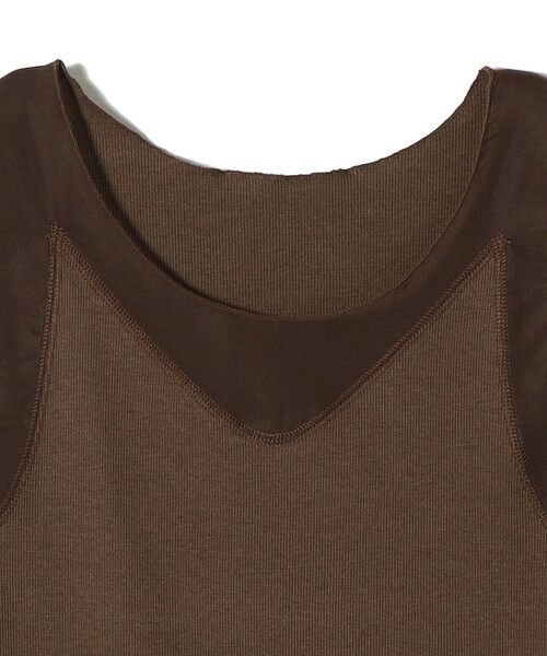 SHIPS / シップス タンクトップ | 〈手洗い可能〉布帛 ドッキング ベア テレコ タンクトップ | 詳細23