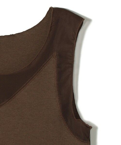 SHIPS / シップス タンクトップ | 〈手洗い可能〉布帛 ドッキング ベア テレコ タンクトップ | 詳細24