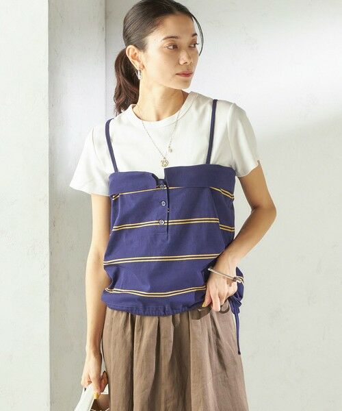 SHIPS / シップス キャミソール・チューブトップ | 《予約》【SHIPS別注】crinkle crinkle crinkle:〈洗濯機可能〉POLO CAMI | 詳細12