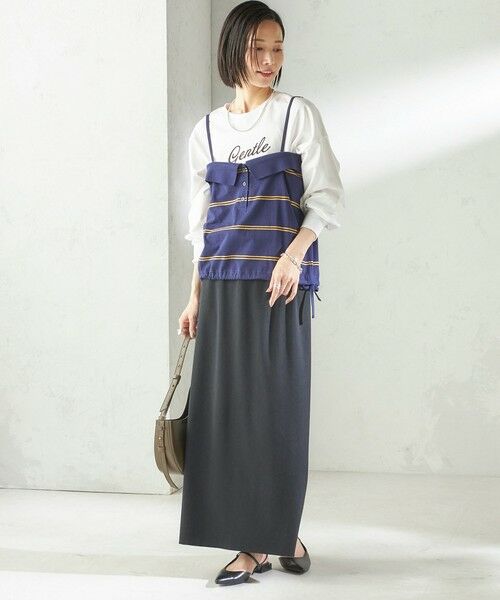 SHIPS / シップス キャミソール・チューブトップ | 《予約》【SHIPS別注】crinkle crinkle crinkle:〈洗濯機可能〉POLO CAMI | 詳細14