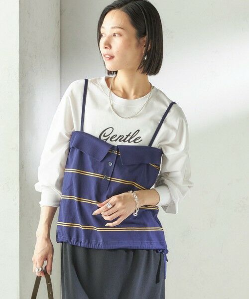 SHIPS / シップス キャミソール・チューブトップ | 《予約》【SHIPS別注】crinkle crinkle crinkle:〈洗濯機可能〉POLO CAMI | 詳細16