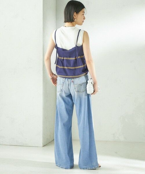 SHIPS / シップス キャミソール・チューブトップ | 《予約》【SHIPS別注】crinkle crinkle crinkle:〈洗濯機可能〉POLO CAMI | 詳細4