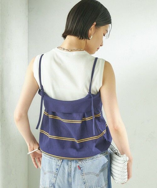 SHIPS / シップス キャミソール・チューブトップ | 《予約》【SHIPS別注】crinkle crinkle crinkle:〈洗濯機可能〉POLO CAMI | 詳細7