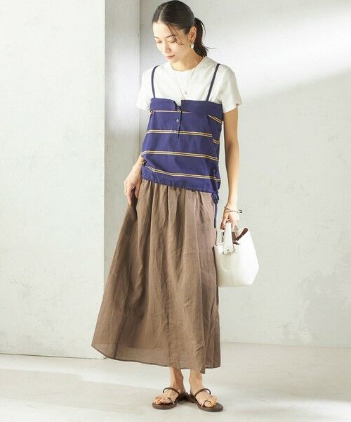 SHIPS / シップス キャミソール・チューブトップ | 《予約》【SHIPS別注】crinkle crinkle crinkle:〈洗濯機可能〉POLO CAMI | 詳細9