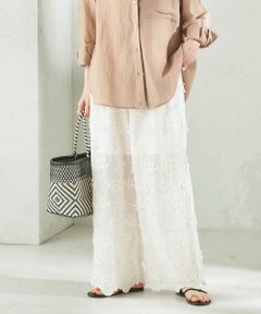 SHIPS / シップス その他パンツ | 《予約》【SHIPS別注】crinkle crinkle crinkle:〈手洗い可能〉3D 刺繍 ワイド パンツ