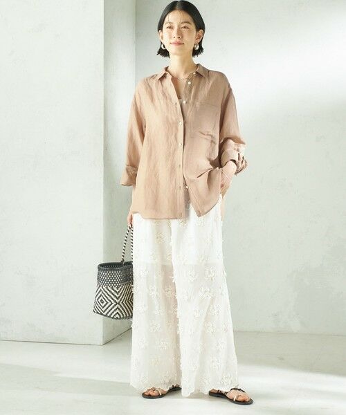 SHIPS / シップス その他パンツ | 《予約》【SHIPS別注】crinkle crinkle crinkle:〈手洗い可能〉3D 刺繍 ワイド パンツ | 詳細1