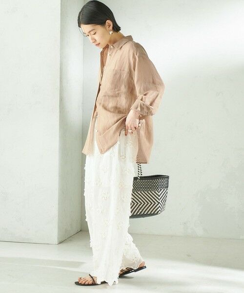 SHIPS / シップス その他パンツ | 《予約》【SHIPS別注】crinkle crinkle crinkle:〈手洗い可能〉3D 刺繍 ワイド パンツ | 詳細2