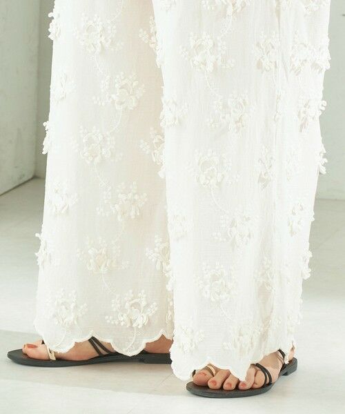 SHIPS / シップス その他パンツ | 《予約》【SHIPS別注】crinkle crinkle crinkle:〈手洗い可能〉3D 刺繍 ワイド パンツ | 詳細16