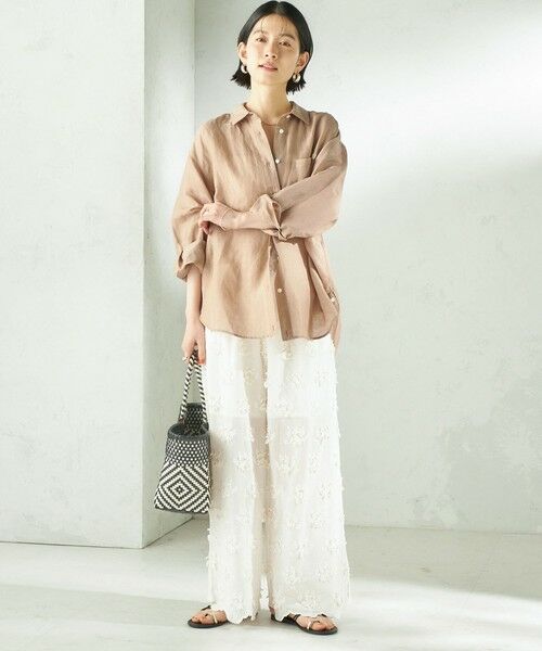 SHIPS / シップス その他パンツ | 《予約》【SHIPS別注】crinkle crinkle crinkle:〈手洗い可能〉3D 刺繍 ワイド パンツ | 詳細4