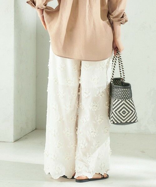 SHIPS / シップス その他パンツ | 《予約》【SHIPS別注】crinkle crinkle crinkle:〈手洗い可能〉3D 刺繍 ワイド パンツ | 詳細7