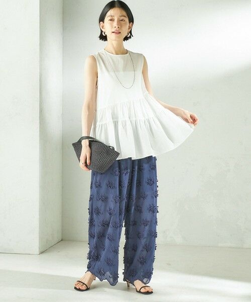 SHIPS / シップス その他パンツ | 《予約》【SHIPS別注】crinkle crinkle crinkle:〈手洗い可能〉3D 刺繍 ワイド パンツ | 詳細17