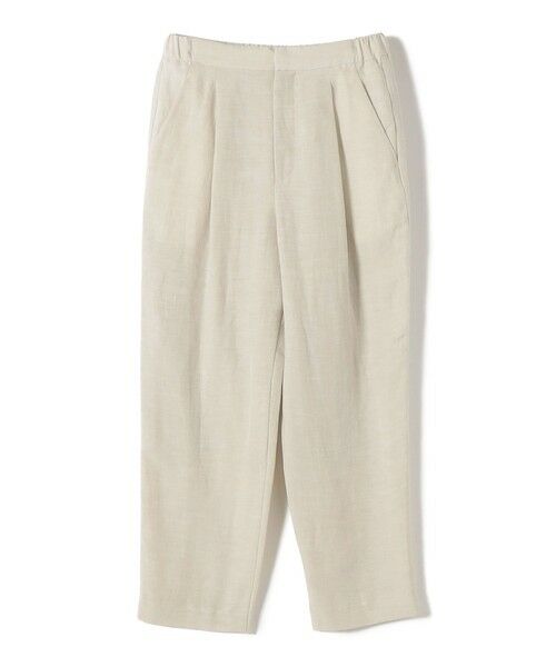 SHIPS / シップス その他パンツ | SHIPS Primary Navy Label:麻混 テーパード パンツ（セットアップ対応）（ベージュ）