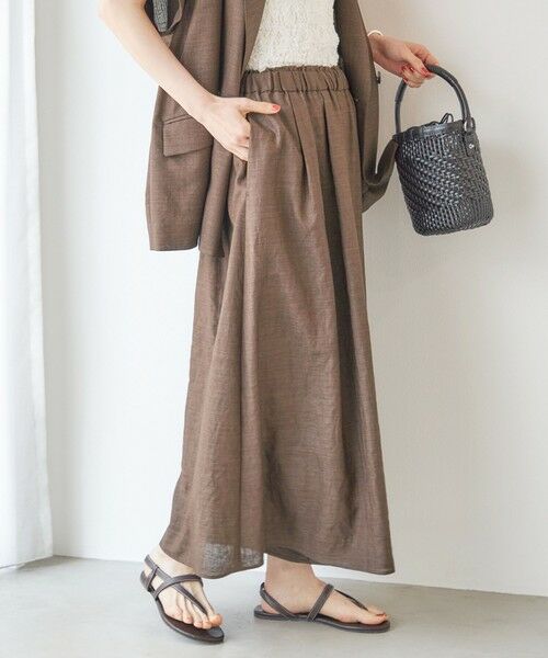 SHIPS / シップス ショート・ハーフ・半端丈パンツ | 【実力派ベーシック】〈接触冷感/UVカット/吸水速乾/洗濯機可能〉SUUSUU ギャザー フレア  ワイドパンツ | 詳細19