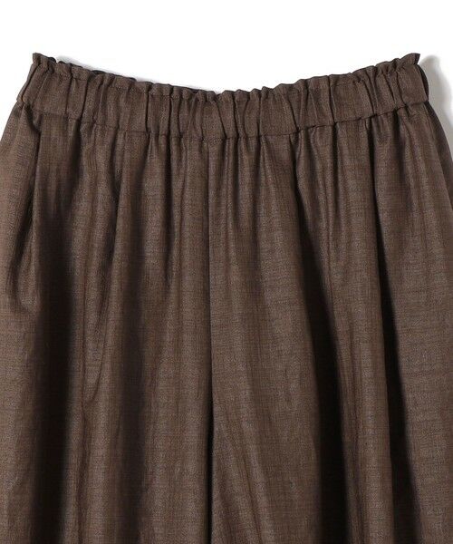 SHIPS / シップス ショート・ハーフ・半端丈パンツ | 《予約》〈接触冷感/UVカット/吸水速乾/洗濯機可能〉SUUSUU ギャザー フレア  ワイドパンツ | 詳細23