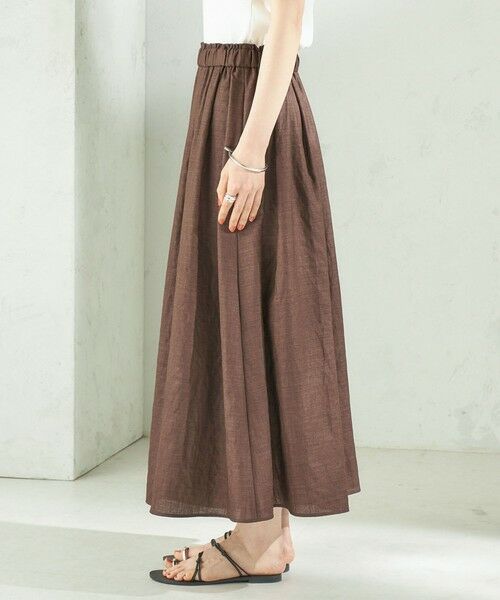 SHIPS / シップス ショート・ハーフ・半端丈パンツ | 《予約》〈接触冷感/UVカット/吸水速乾/洗濯機可能〉SUUSUU ギャザー フレア  ワイドパンツ | 詳細29