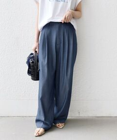 SHIPS / シップス その他パンツ | 《予約》〈接触冷感 / UVカット/ 手洗い可能〉スマート イージー デニム ライク タック パンツ