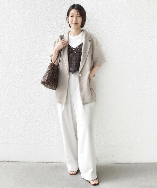 SHIPS / シップス その他パンツ | 《予約》〈接触冷感 / UVカット/ 手洗い可能〉スマート イージー デニム ライク タック パンツ | 詳細1