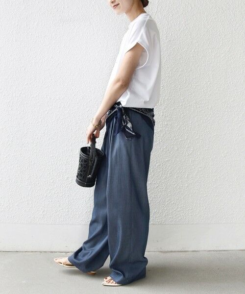 SHIPS / シップス その他パンツ | 《予約》〈接触冷感 / UVカット/ 手洗い可能〉スマート イージー デニム ライク タック パンツ | 詳細12