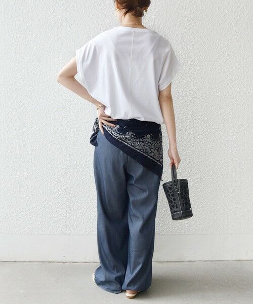 SHIPS / シップス その他パンツ | 《予約》〈接触冷感 / UVカット/ 手洗い可能〉スマート イージー デニム ライク タック パンツ | 詳細13