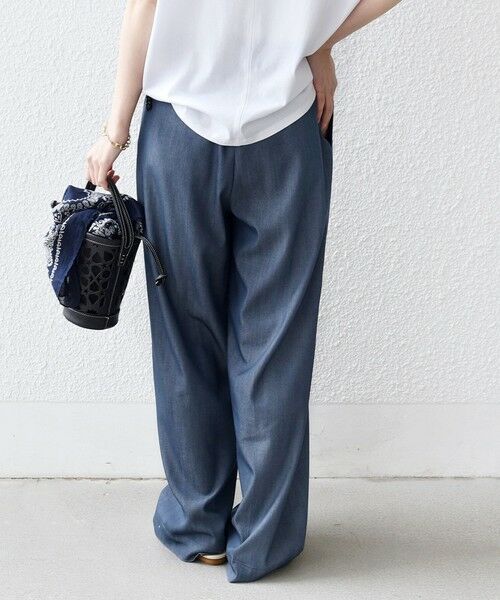SHIPS / シップス その他パンツ | 《予約》〈接触冷感 / UVカット/ 手洗い可能〉スマート イージー デニム ライク タック パンツ | 詳細17