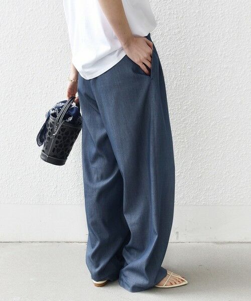 SHIPS / シップス その他パンツ | 《予約》〈接触冷感 / UVカット/ 手洗い可能〉スマート イージー デニム ライク タック パンツ | 詳細18