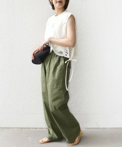 SHIPS / シップス カーゴパンツ | 《予約》【WEB限定】〈洗濯機可能〉ドロスト ベイカー パンツ | 詳細24