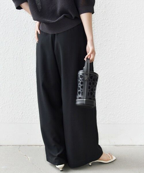 SHIPS / シップス その他パンツ | 〈接触冷感/防シワ/洗濯機可能〉麻調 ウエスト リボン インタック イージー パンツ | 詳細16