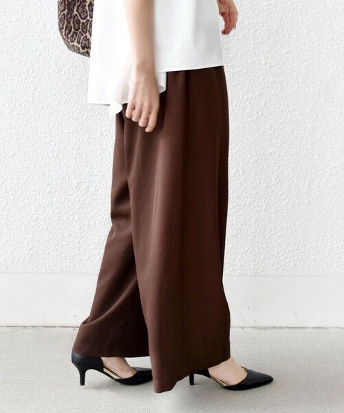 SHIPS / シップス その他パンツ | 〈接触冷感/防シワ/洗濯機可能〉麻調 ウエスト リボン インタック イージー パンツ | 詳細17