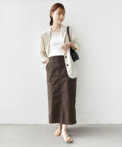 SHIPS / シップス ロング・マキシ丈スカート | 《予約》【SHIPS別注】GUNG HO:〈洗濯機可能〉SLD カーゴ スカート | 詳細1