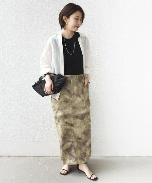 SHIPS / シップス ロング・マキシ丈スカート | 《予約》【SHIPS別注】GUNG HO:〈洗濯機可能〉CAMO柄 カーゴ スカート | 詳細1