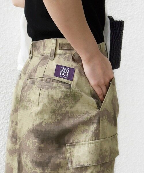 SHIPS / シップス ロング・マキシ丈スカート | 《予約》【SHIPS別注】GUNG HO:〈洗濯機可能〉CAMO柄 カーゴ スカート | 詳細12