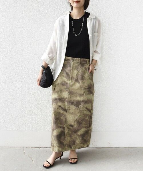 SHIPS / シップス ロング・マキシ丈スカート | 《予約》【SHIPS別注】GUNG HO:〈洗濯機可能〉CAMO柄 カーゴ スカート | 詳細2