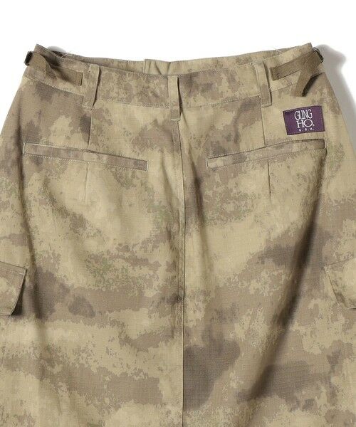 SHIPS / シップス ロング・マキシ丈スカート | 《予約》【SHIPS別注】GUNG HO:〈洗濯機可能〉CAMO柄 カーゴ スカート | 詳細21