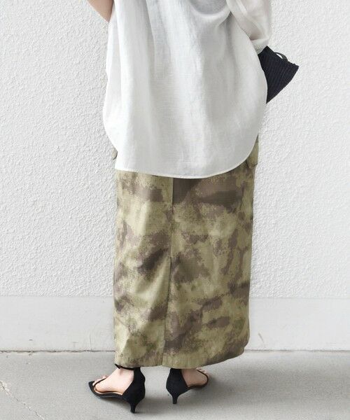 SHIPS / シップス ロング・マキシ丈スカート | 《予約》【SHIPS別注】GUNG HO:〈洗濯機可能〉CAMO柄 カーゴ スカート | 詳細7