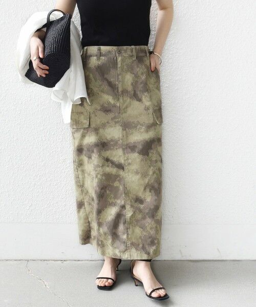 SHIPS / シップス ロング・マキシ丈スカート | 《予約》【SHIPS別注】GUNG HO:〈洗濯機可能〉CAMO柄 カーゴ スカート | 詳細8