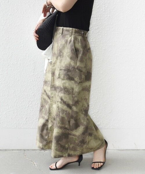 SHIPS / シップス ロング・マキシ丈スカート | 《予約》【SHIPS別注】GUNG HO:〈洗濯機可能〉CAMO柄 カーゴ スカート | 詳細9